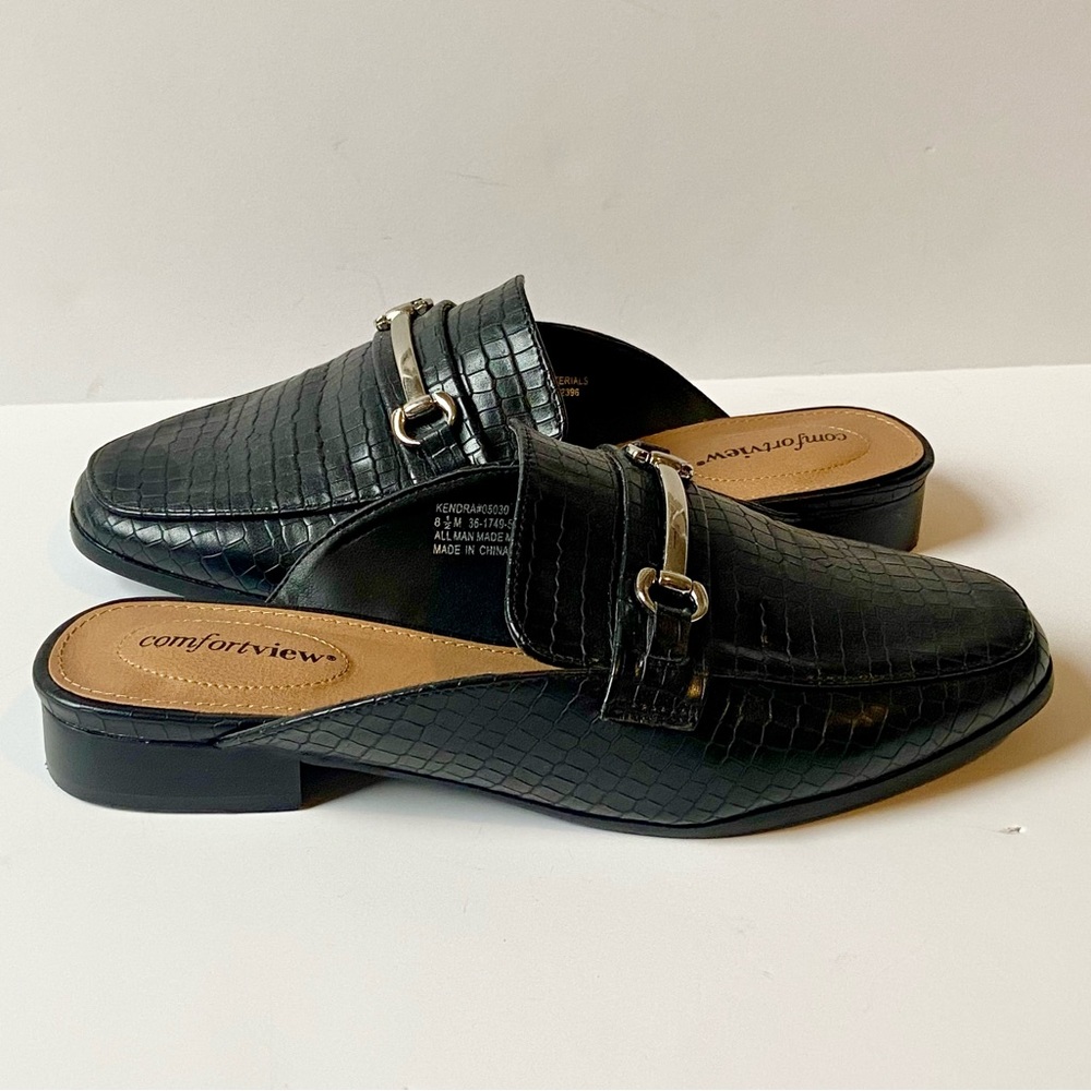 Comfort view mules